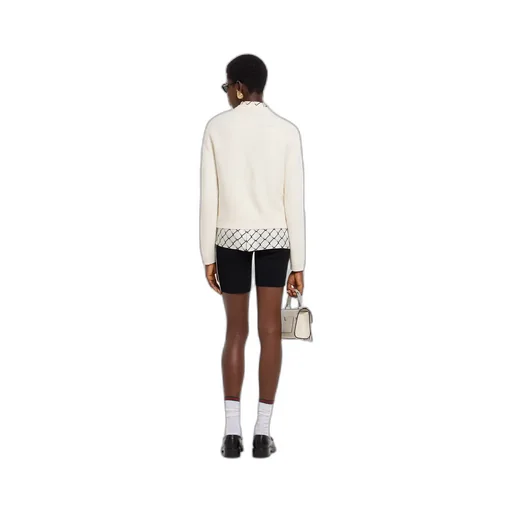 Wool Cashmere Cardigan With Horsebit