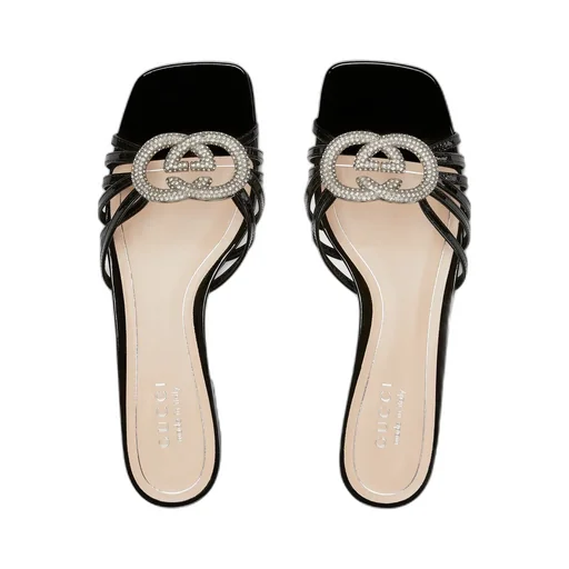 Slide With Crystal Interlocking G