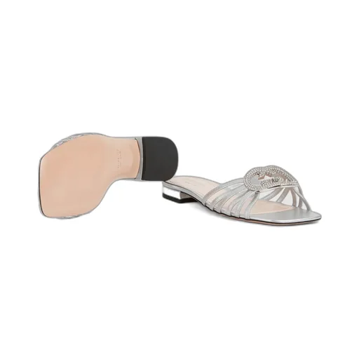 Slide With Crystal Interlocking G