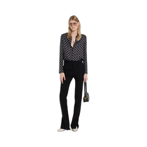 Printed Silk Twill Shirt