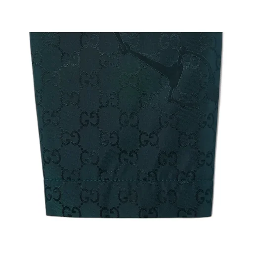 Gg Horsebit Technical Fabric Jacquard Jacket