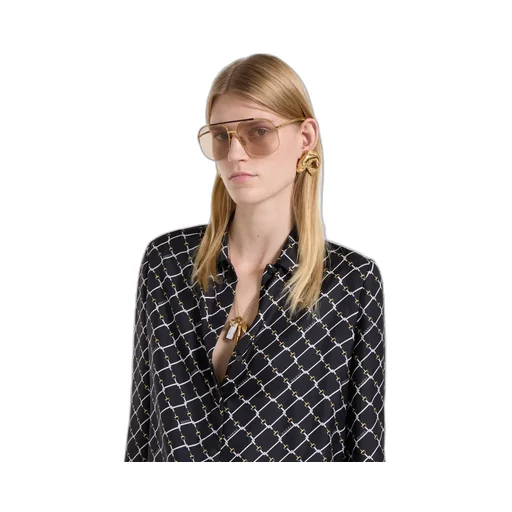 Printed Silk Twill Shirt