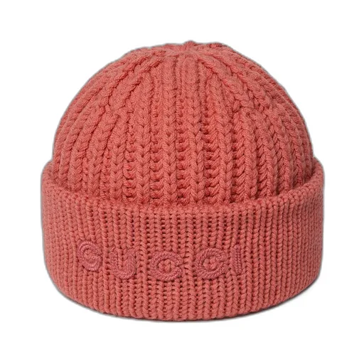 Wool Cashmere Hat With Embroidery