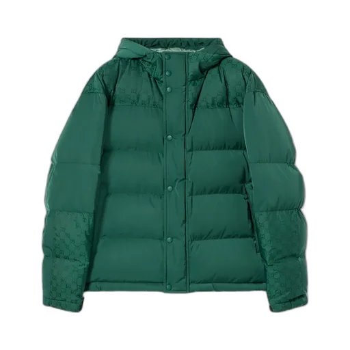 Technical Nylon Twill Padded Jacket