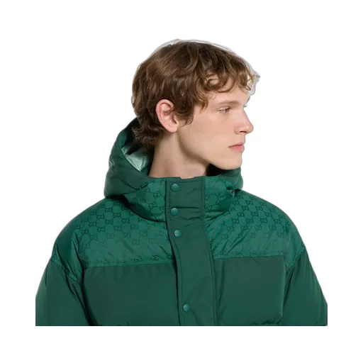 Technical Nylon Twill Padded Jacket