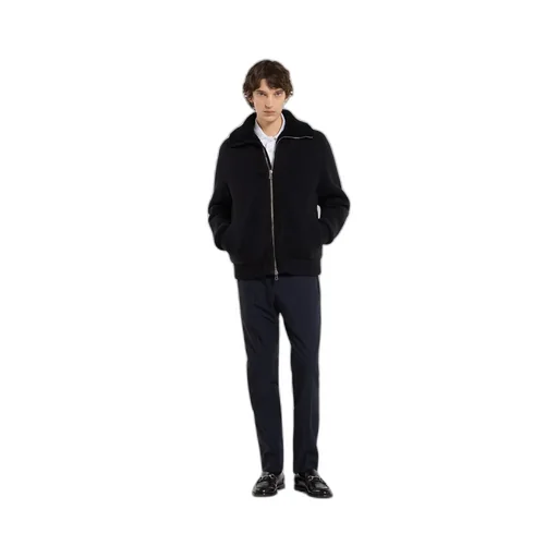 Woven Stitch Knit Wool Cardigan