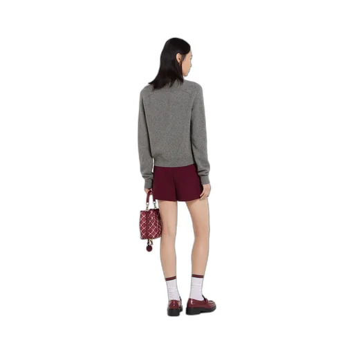 Wool Cashmere Cardigan With Embroidery