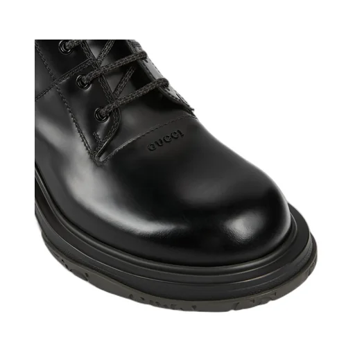 Lace-Up Boot With Tonal Logo