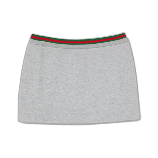 Cotton Jersey Skirt With Web