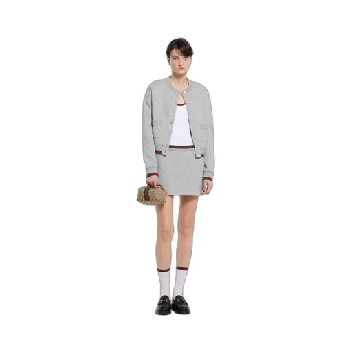 Cotton Jersey Skirt With Web