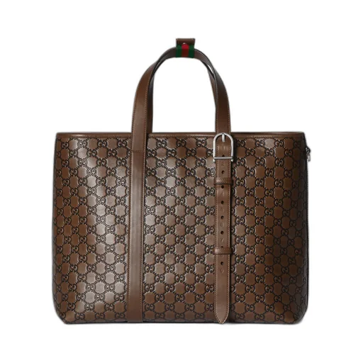 Gg Emblem Large Tote Bag
