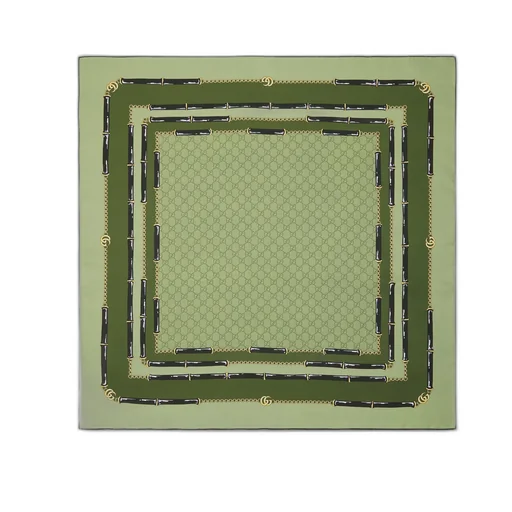 Printed Gg Silk Jacquard Carré