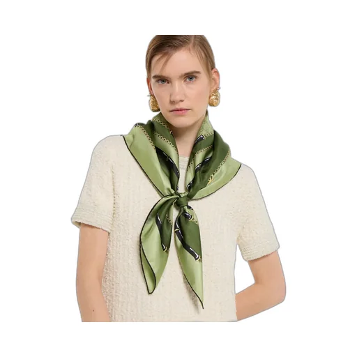 Printed Gg Silk Jacquard Carré