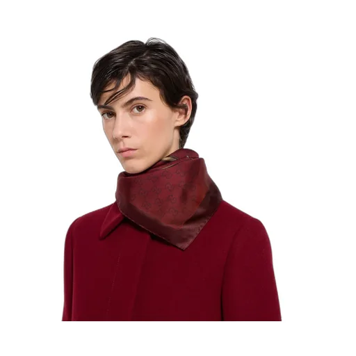 Printed Gg Silk Jacquard Carré