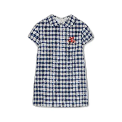 Children's Gingham Wool Dress
