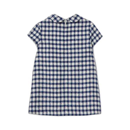 Children's Gingham Wool Dress