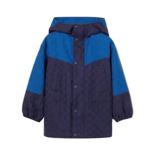 Children's Gg Cotton Ripstop Coat