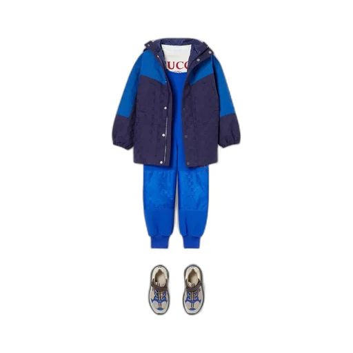 Children's Gg Cotton Ripstop Coat