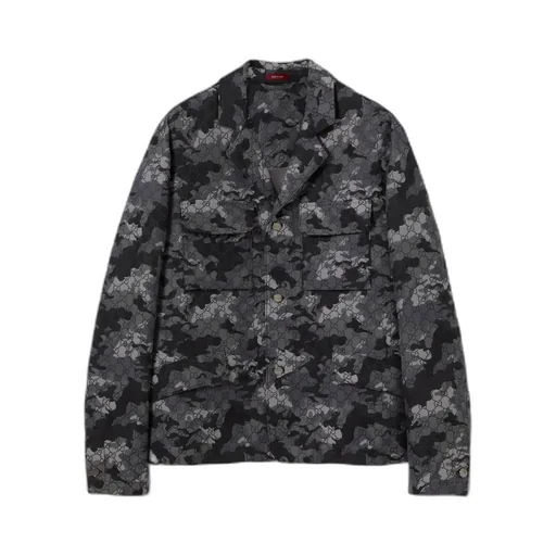 Gg Marbled Cotton Jacquard Jacket
