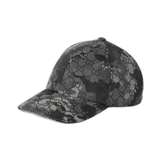 Gg Marbled Canvas Baseball Hat