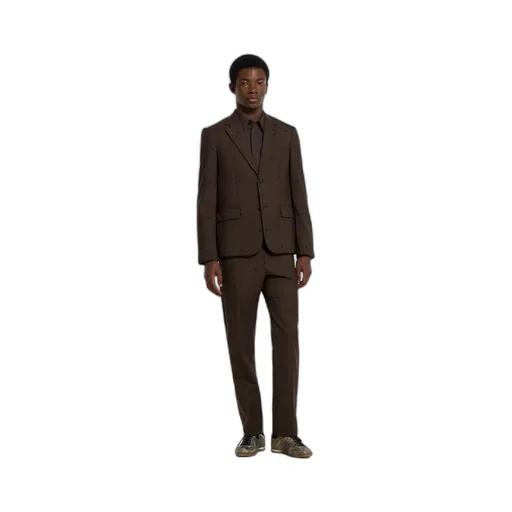 Gg Houndstooth Wool Jacquard Jacket