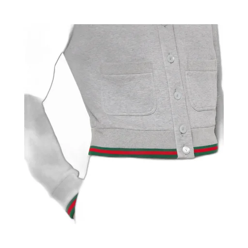Cotton Jersey Cardigan With Web