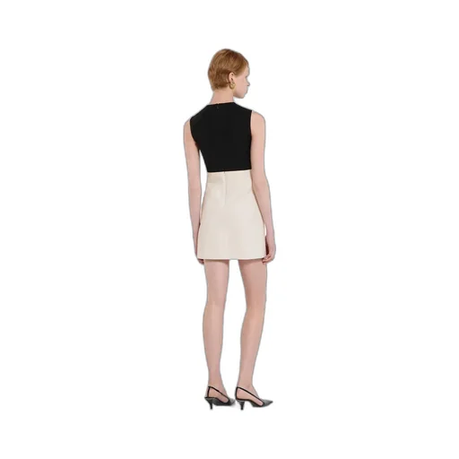 Silk Wool Dress With Crystal Horsebit