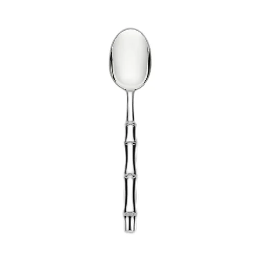 Dessert Spoons With Bamboo Motif, Set Of Two