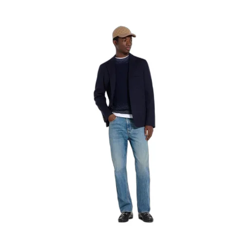 Slim Fit Cotton Denim Trousers