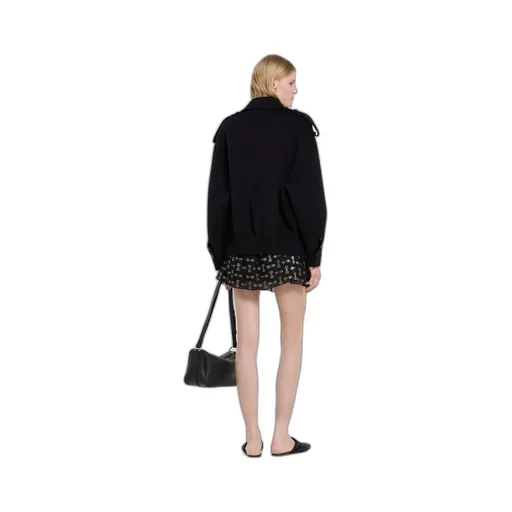 Silk Wool Bomber Jacket