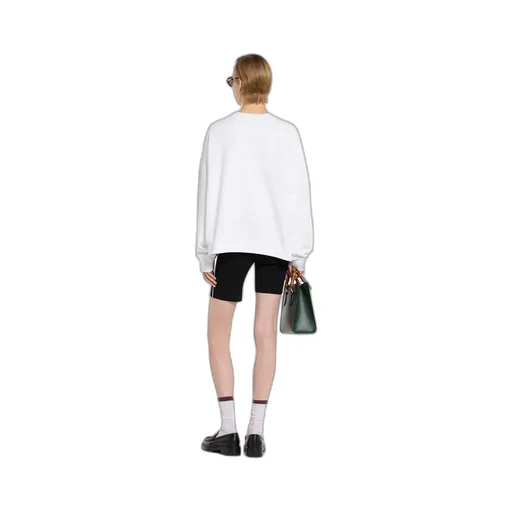 Cotton Jersey Sweatshirt With Print