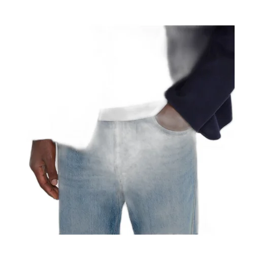 Slim Fit Cotton Denim Trousers
