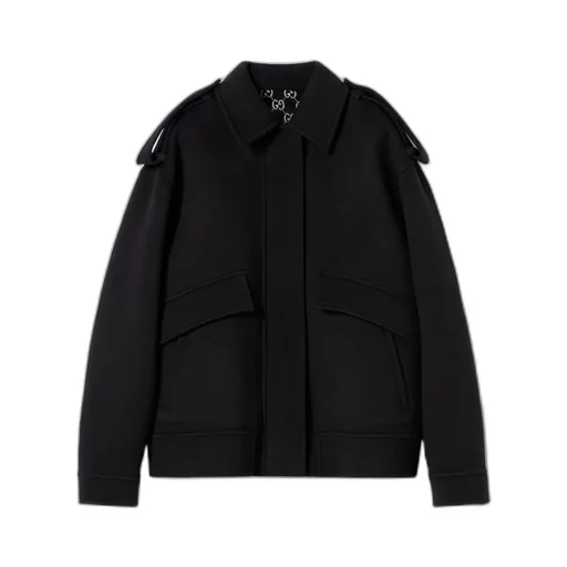 Silk Wool Bomber Jacket