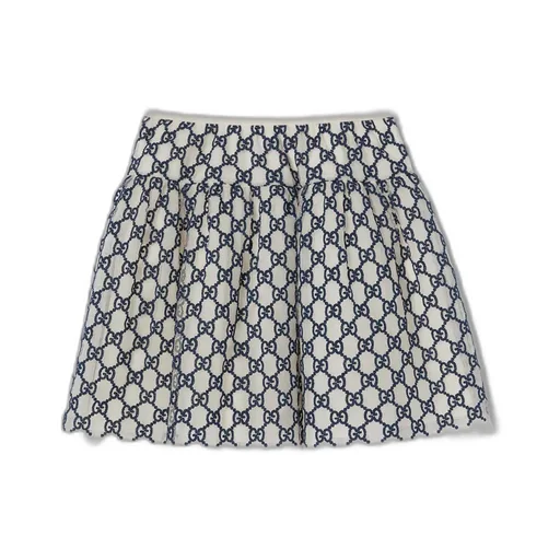 Children's Embroidered Gg Nylon Skirt
