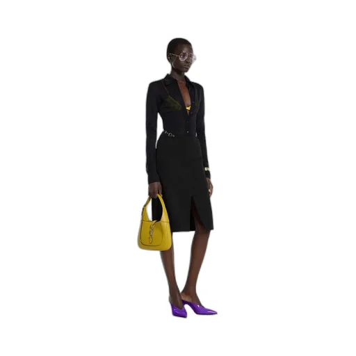 Wool Wrap Skirt With Horsebit Detail