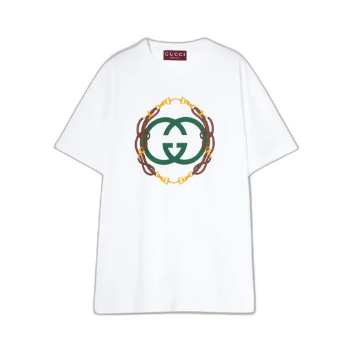 Cotton Jersey T-Shirt With Print