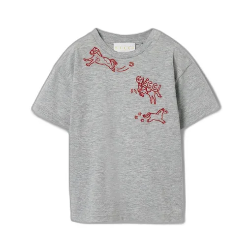 Baby Cotton T-Shirt With Embroidery