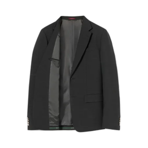 Single-Breasted Selvedge Wool Jacket