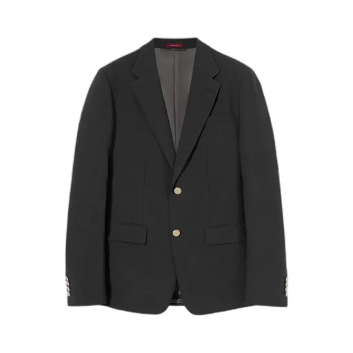 Single-Breasted Selvedge Wool Jacket