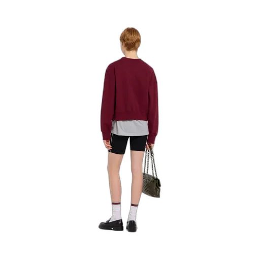Cotton Jersey Sweatshirt With Print