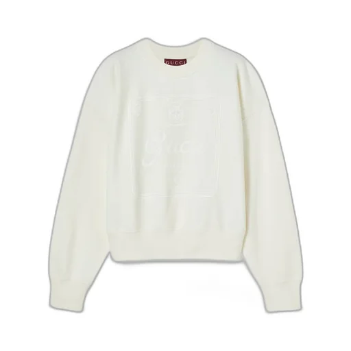 Cotton Jersey Sweatshirt With Print