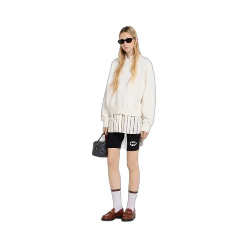 Cotton Jersey Sweatshirt With Print