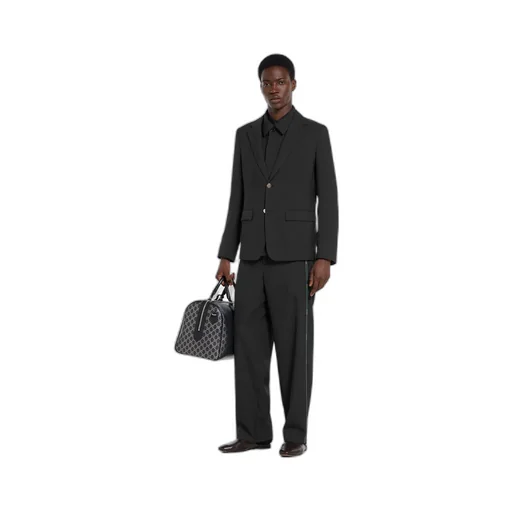 Single-Breasted Selvedge Wool Jacket