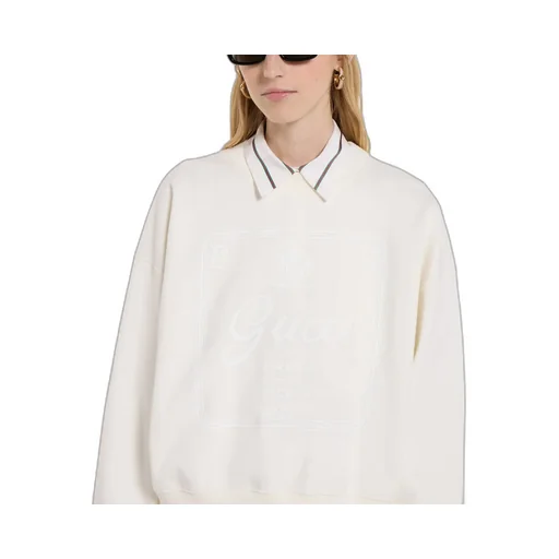 Cotton Jersey Sweatshirt With Print