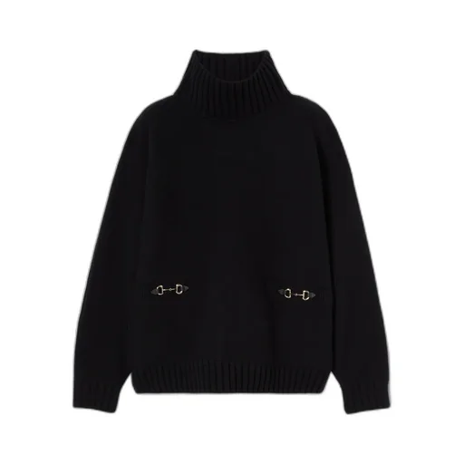 Wool Cashmere Jumper With Horsebit