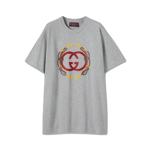 Cotton Jersey T-Shirt With Print