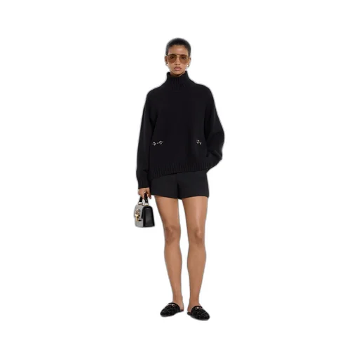 Wool Cashmere Jumper With Horsebit
