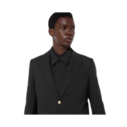 Single-Breasted Selvedge Wool Jacket