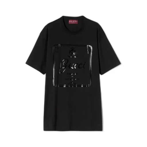Soft Cotton Jersey T-Shirt With Print