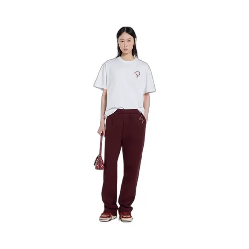 Cotton Jersey T-Shirt With Embroidery